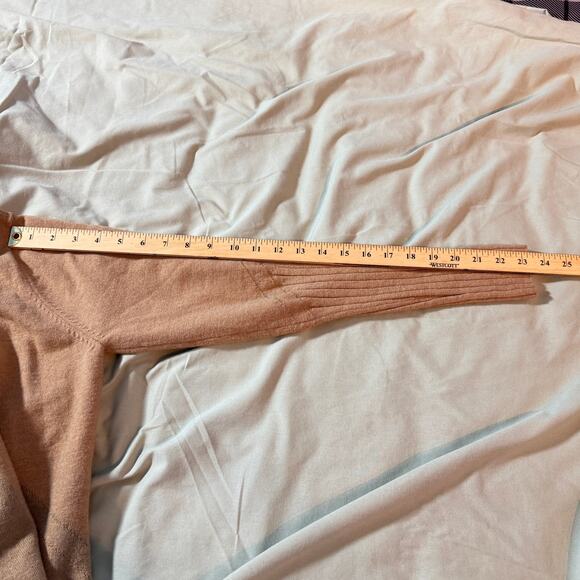 Nike Golf Women's sz Large Tan V-Neck Long Sleeve Knit Sweater Wool Blend - Picture 9 of 9